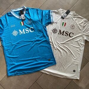 2  Napoli jersey 25-26 Jersey -Home & Away- 2XL Run Small 23”Armpit to Armpit
